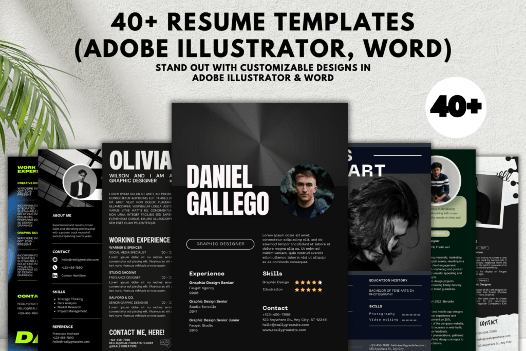 40+ Professional Resume Templates to Get You Noticed 2 40+ Resume Templates (Adobe...)