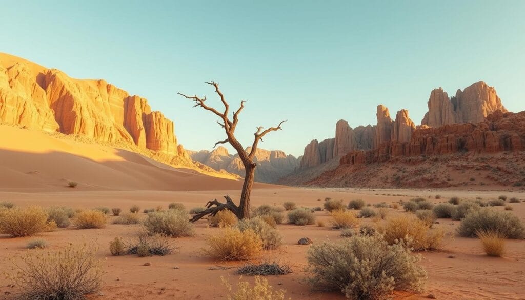 desert landscape canvas print Print Canvas Wall Art Desert Animals Drawing
