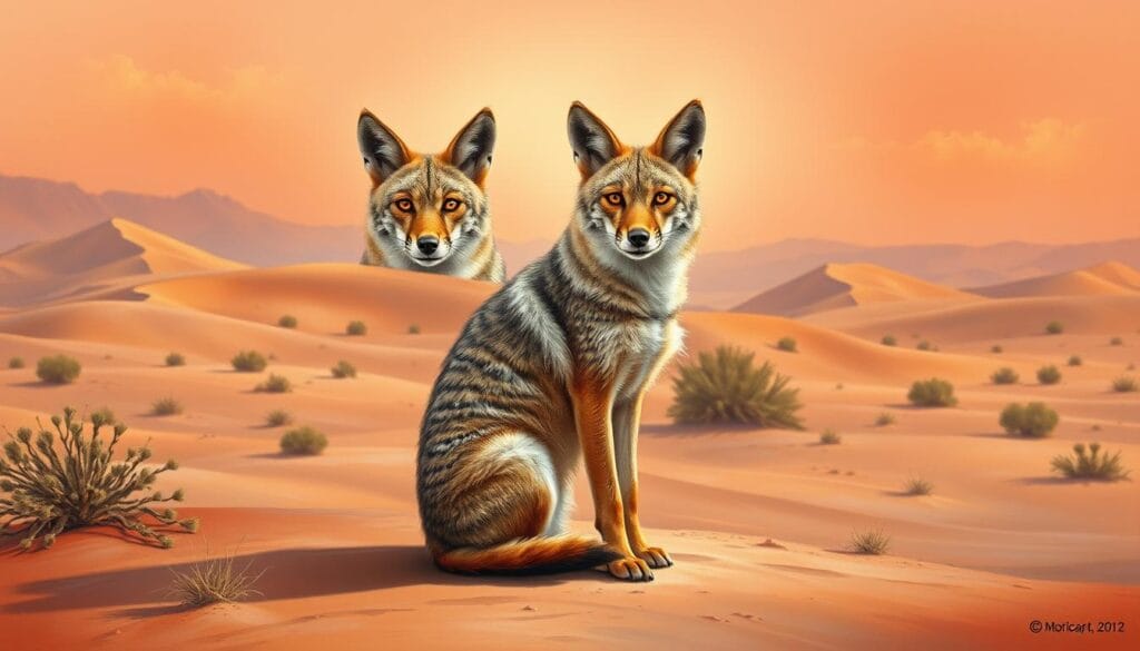 southwestern desert animal painting Print Canvas Wall Art Desert Animals Drawing