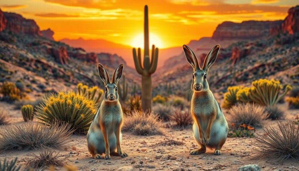 southwestern desert animal painting Print Canvas Wall Art Desert Animals Drawing