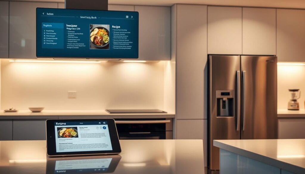 Smart kitchen appliances integration Digital Recipe Book