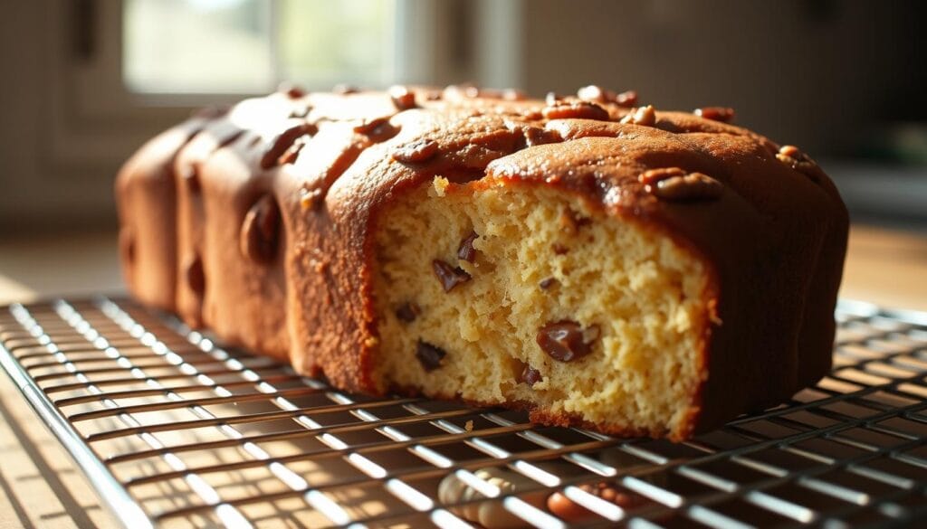 moist butter pecan pound cake cooling on a rack butter pecan pound cake recipe