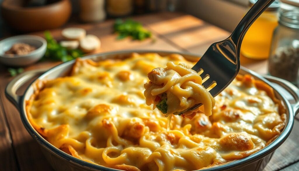 Cheesy casserole bake steps