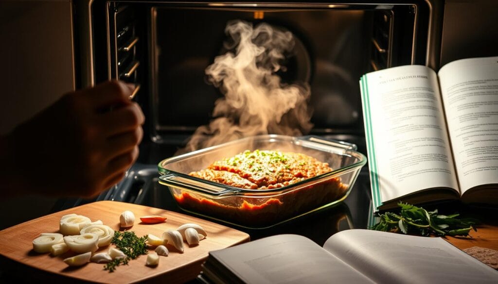 Classic Italian meatloaf baking steps
