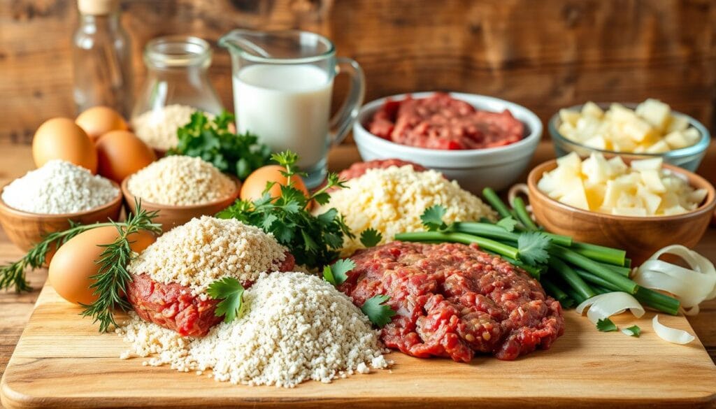 Key ingredients for a savory meatloaf recipe