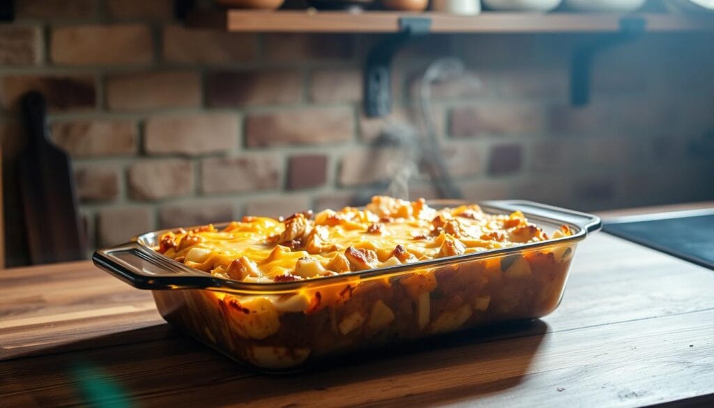 Quick casserole in oven