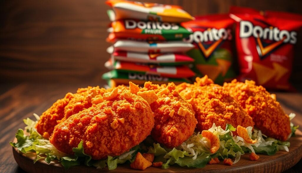 Spicy cheesy doritos chicken