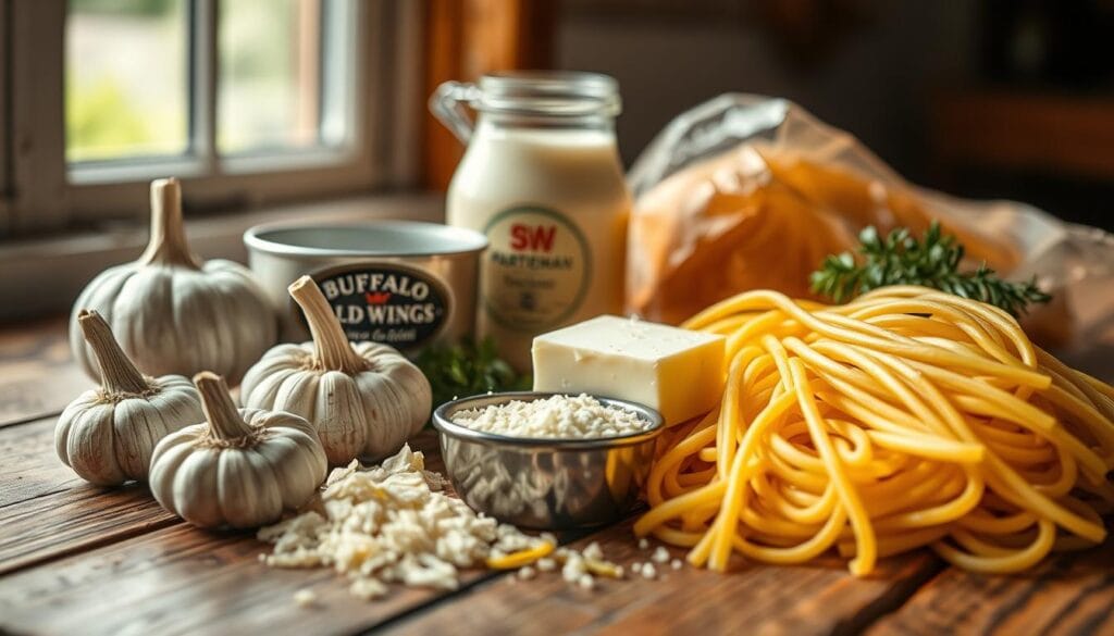 buffalo wild wings garlic parmesan pasta ingredients