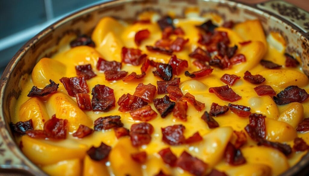 creamy potato bake with bacon