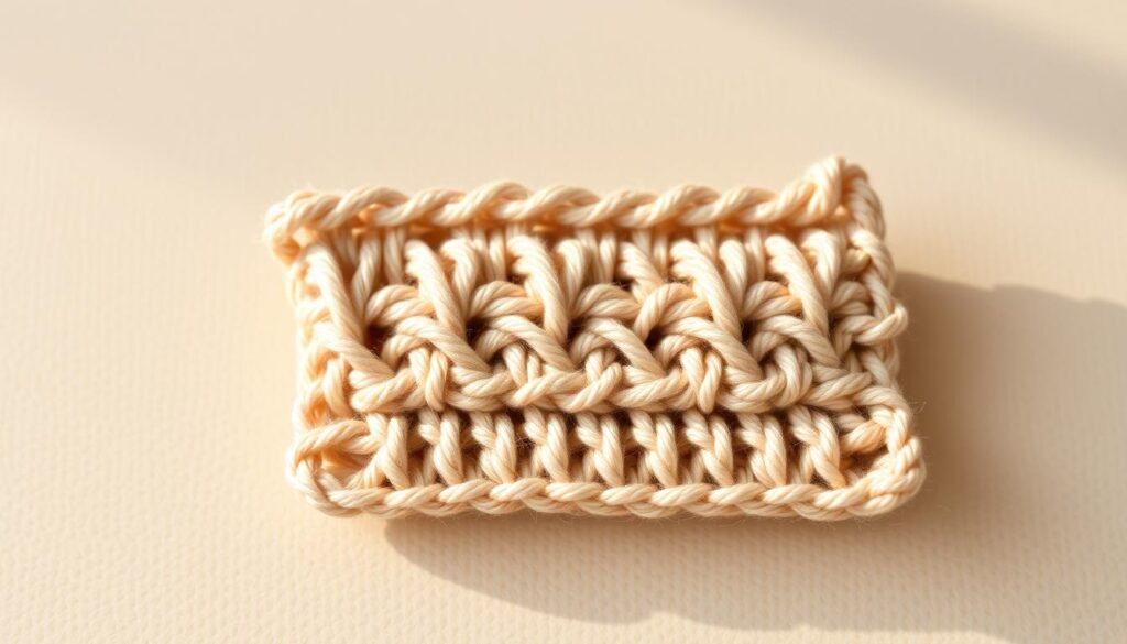 crochet gauge swatch
