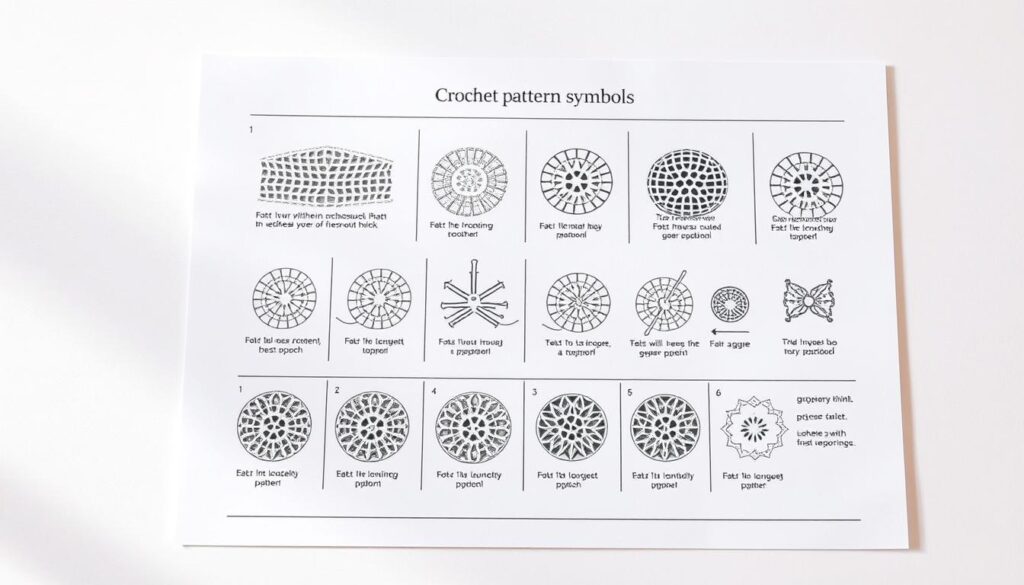 crochet pattern symbols guide