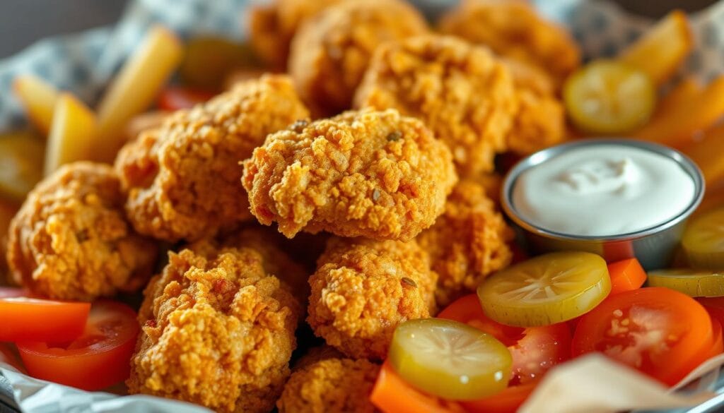 flavorful doritos chicken bites with sides