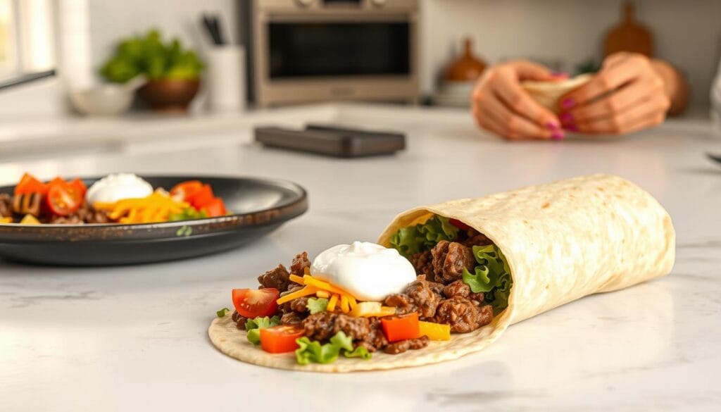 homemade-quick-burrito-recipe-steps