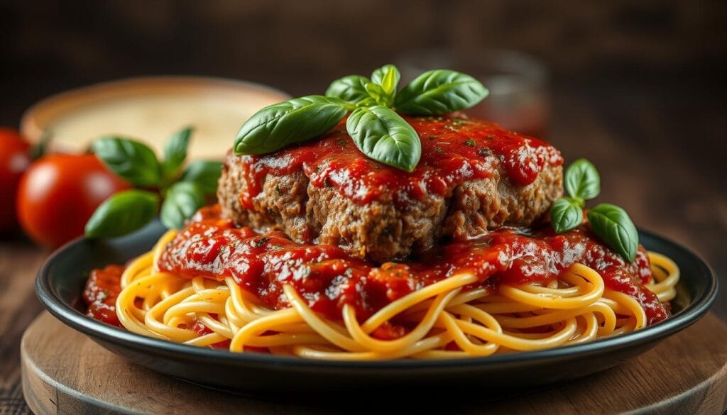 italian meatloaf with marinara sauce