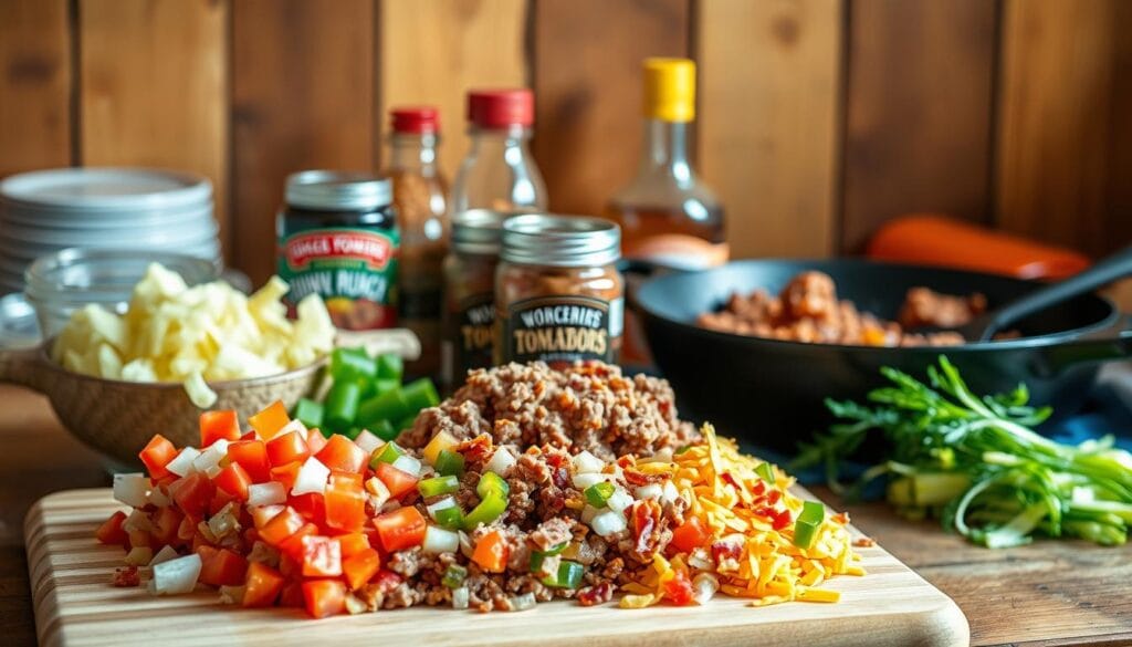 one-pot cowboy casserole ingredients