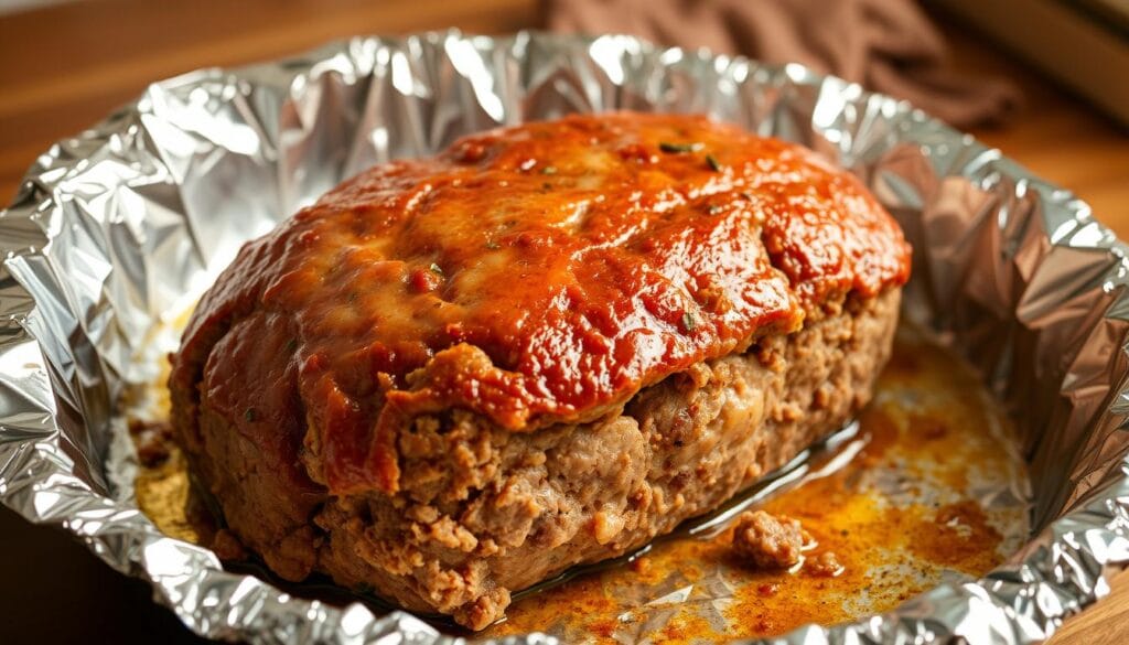 savory meatloaf recipes baking pan with foil