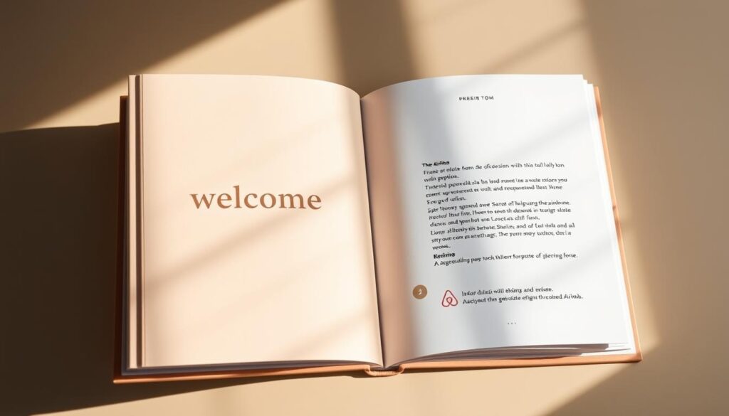 Airbnb welcome book template