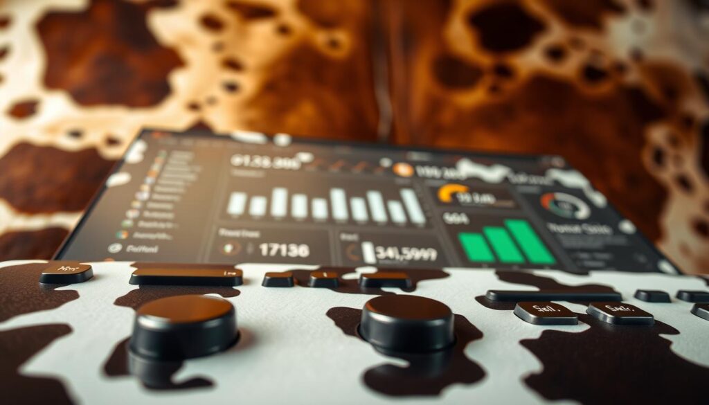cow print UI elements