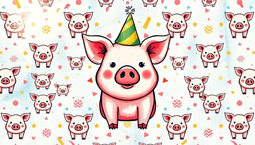 customizable pig print