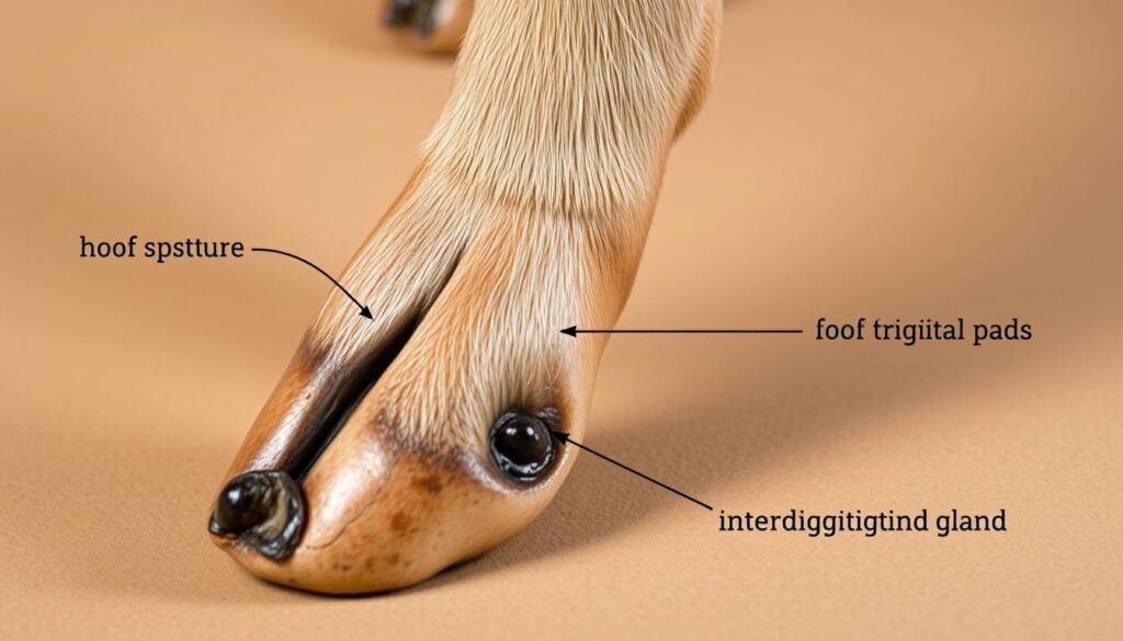 deer footprint anatomy