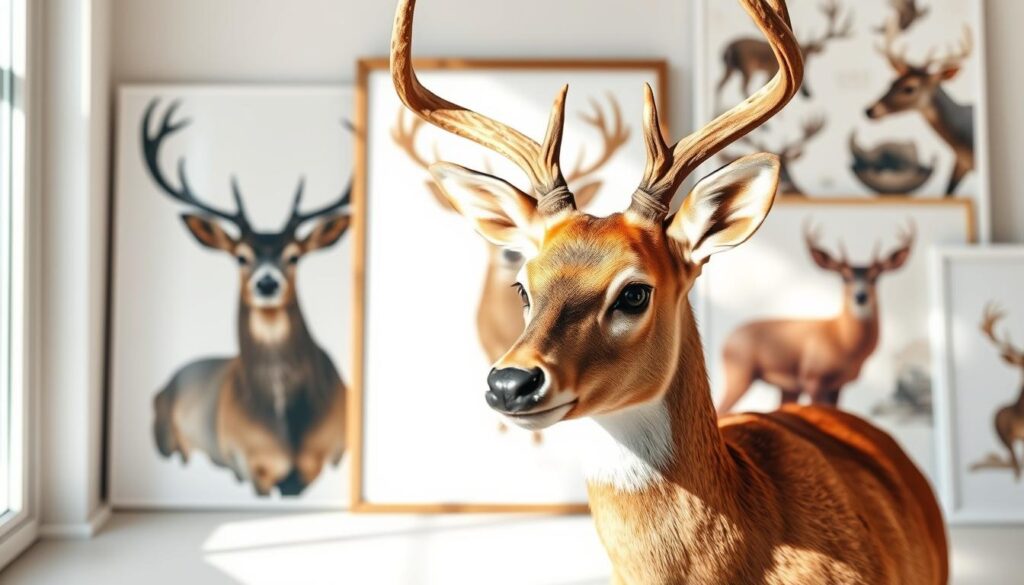 deer print art styles