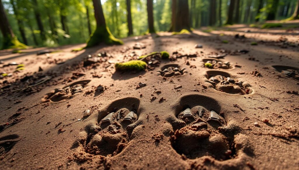 deer track prints