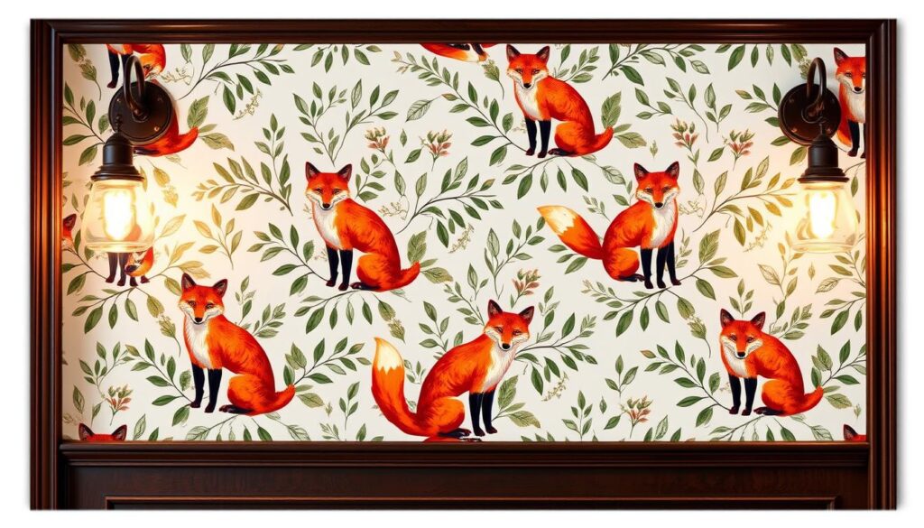 fox print wallpaper