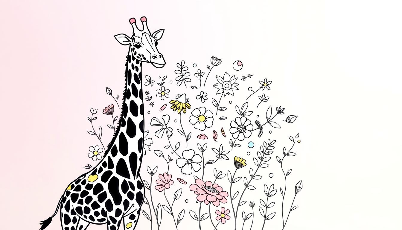 giraffe coloring