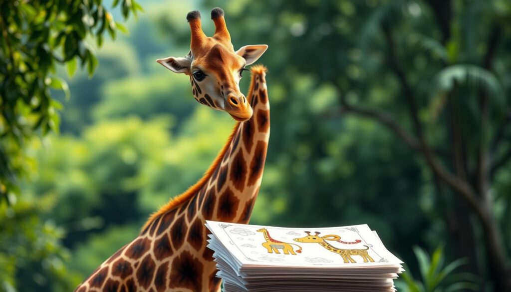 giraffe coloring pages