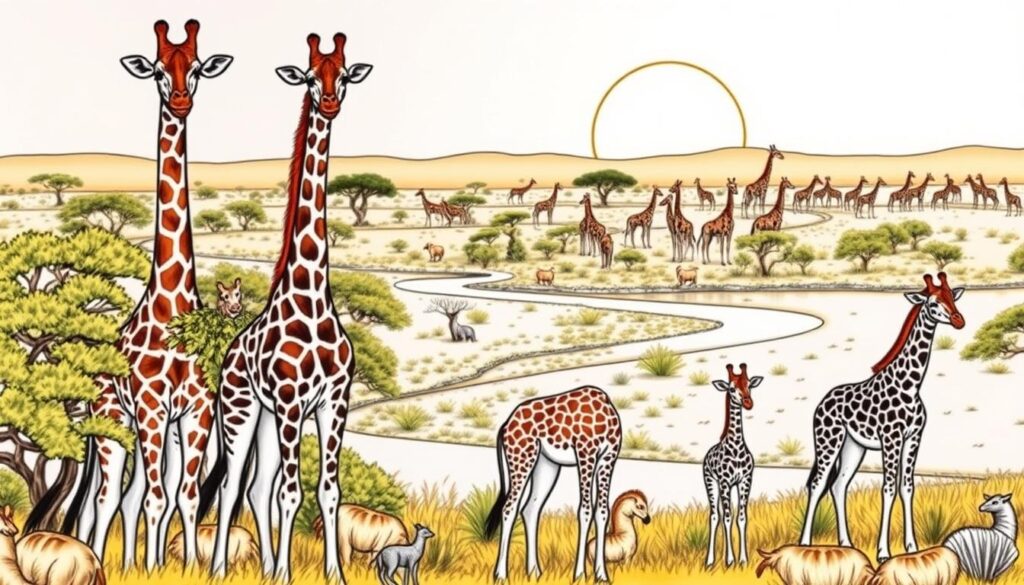giraffe coloring pages