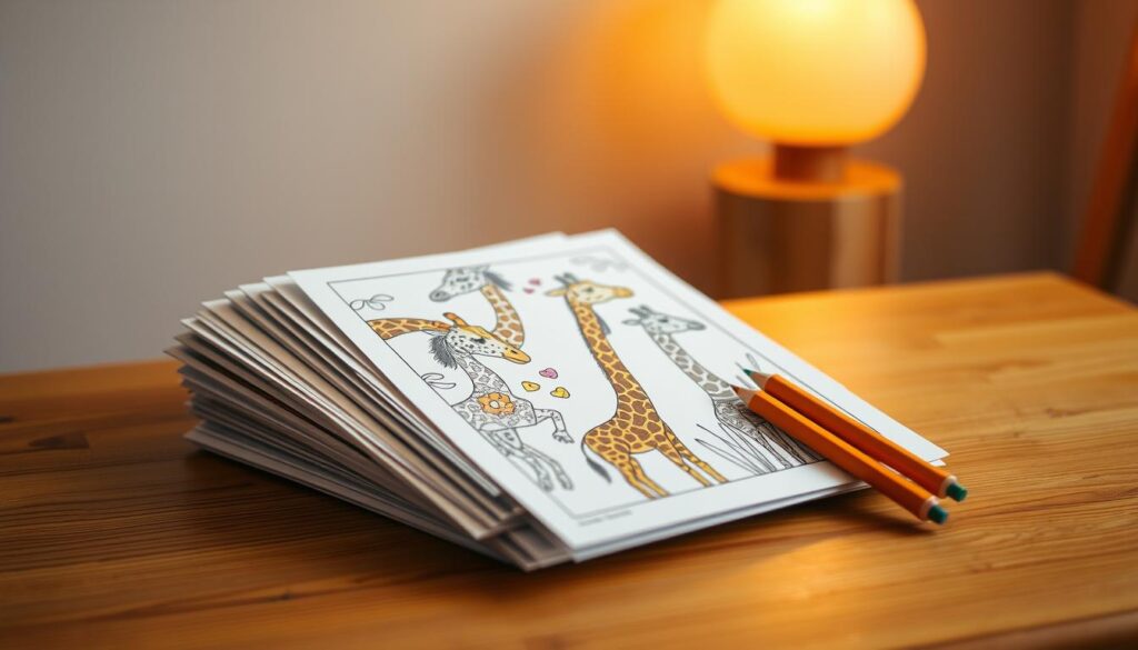 giraffe coloring pictures