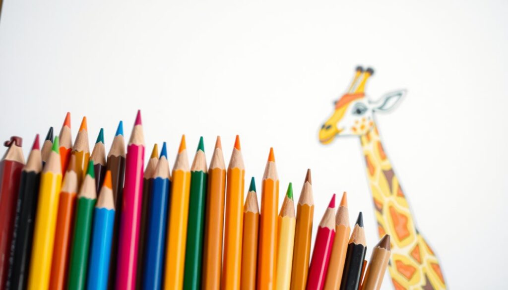 giraffe coloring supplies