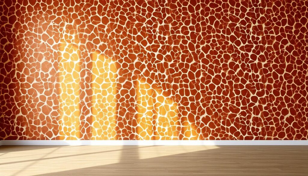 giraffe print statement wall