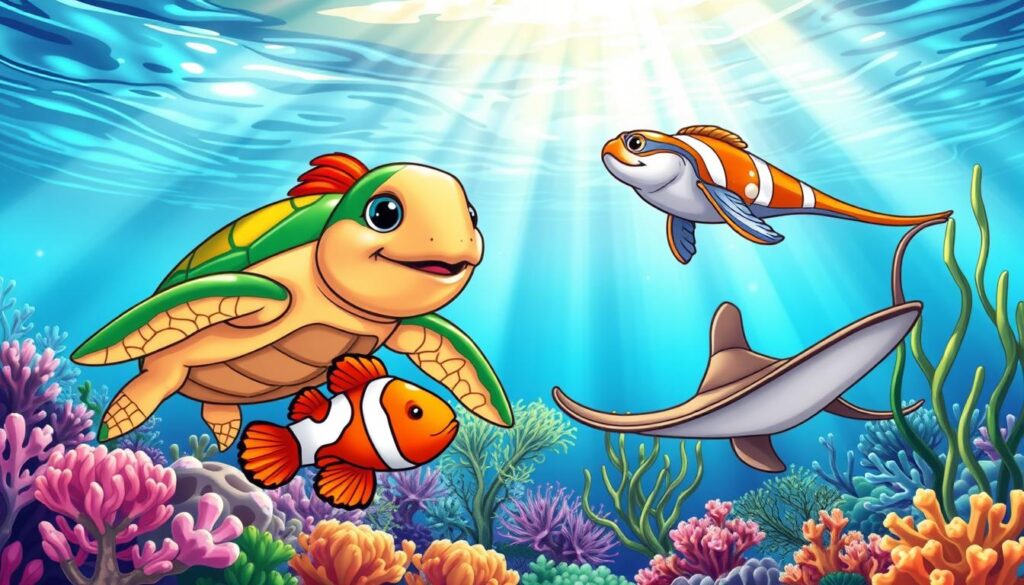 ocean animals coloring pictures