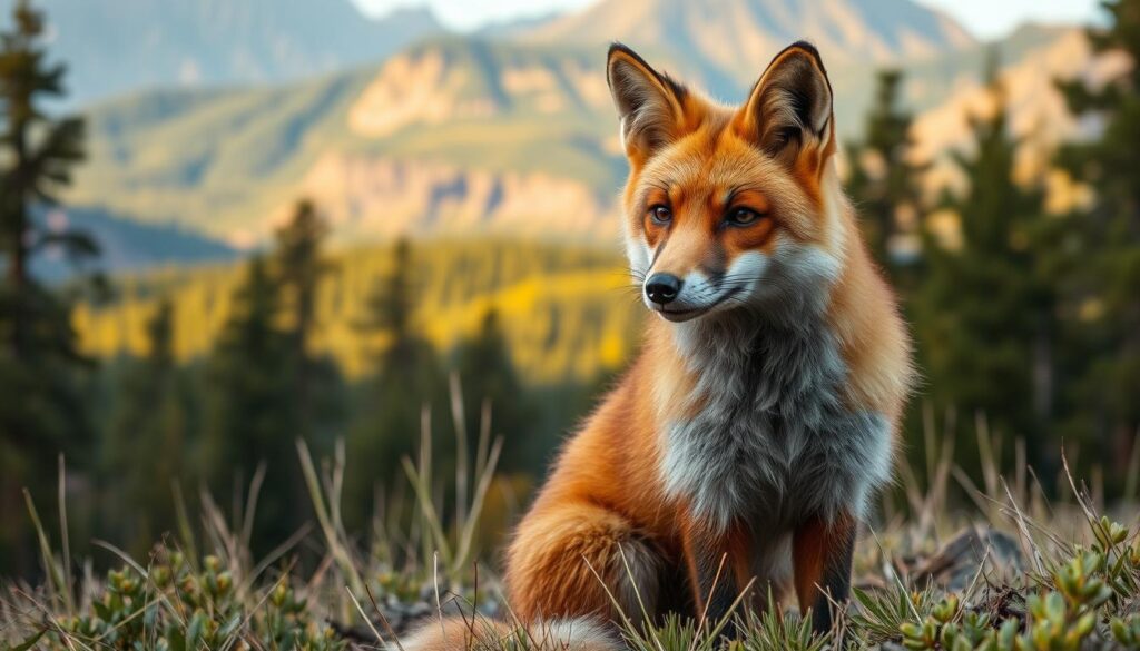 realistic fox coloring