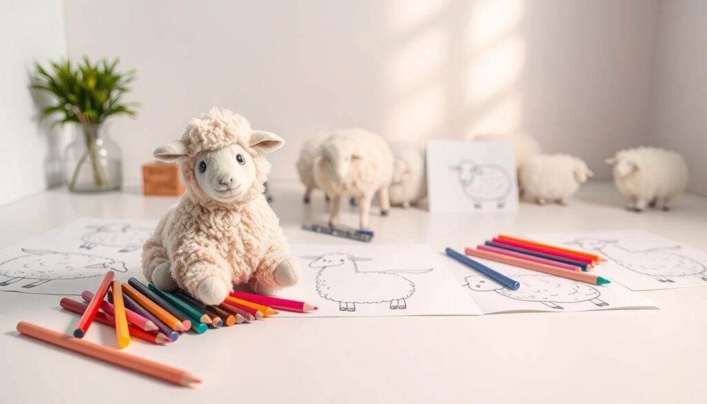 sheep coloring activity