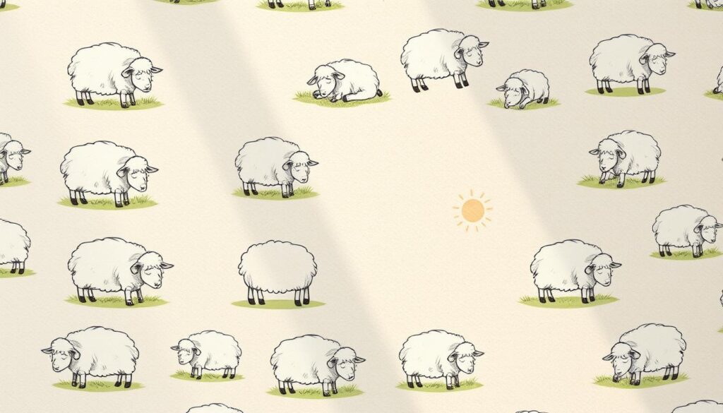 sheep print stationery